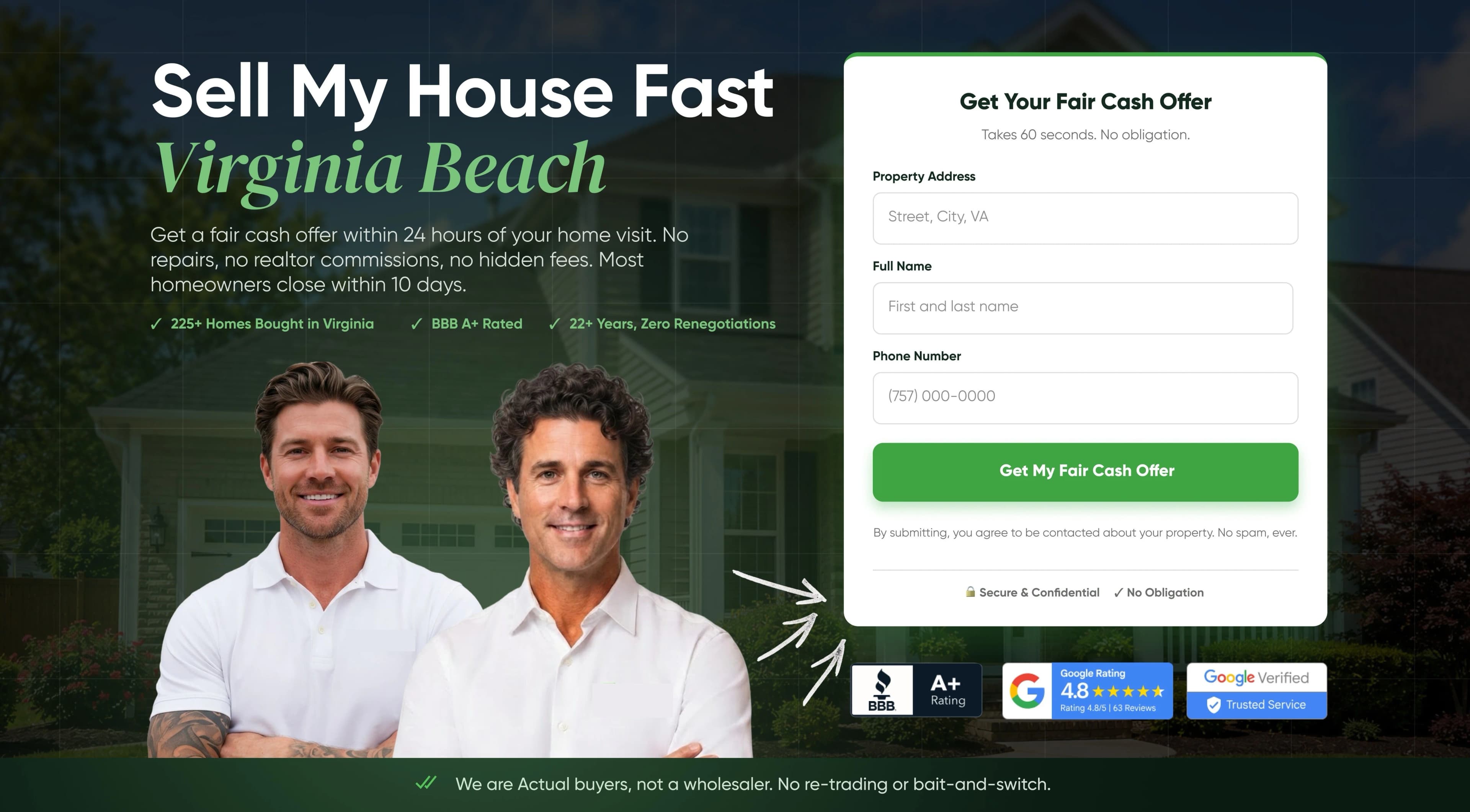 Dedicated Google Ads landing page: Sell My House Fast — Virginia Beach Dedicated Google Ads landing page: Sell My House Fast — Virginia Beach